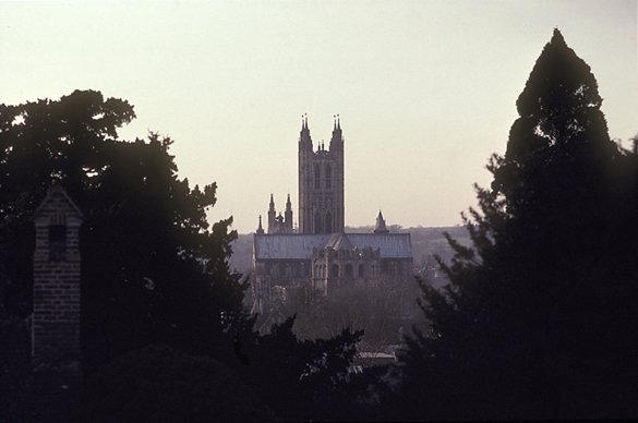 photo of Canterbury Cathedral, from the east.