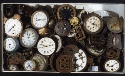 Arman, Le Paradoxe du Temps / The Paradox of Time, 1961. Armand P. Arman Revocable Trust, New York, NY.