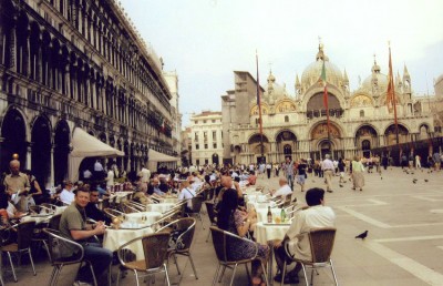 Photo: Open-air-cafe-in-Venices-Piazza-San-Marco