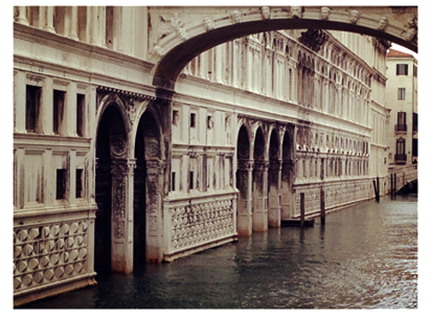 The Bridge of Sighs and the Palazzo Ducale in Venice