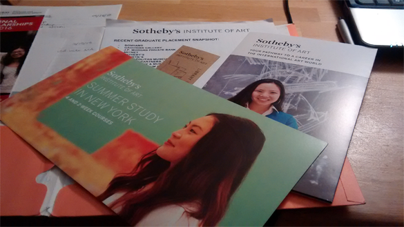 image of Sotheby brochures