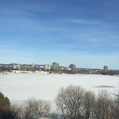 photo of the view from my office of the Ottawa River