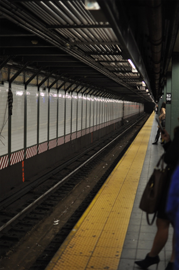 Subway scene in New York
