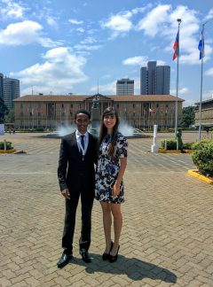 Efrem and Sanda at KICC