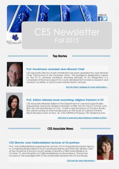 CES Fall 2015 Newsletter