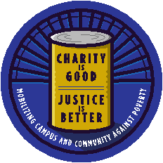 Charity is Good, Justice is Better Logo
