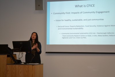 Nadine Changfoot, CFICE's CES (Ptb/Hbtn) Academic Co-lead, presents at the Trent University MASS program Colloquium (January 2016).