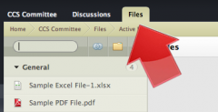How to navigate to Files area