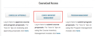 Course Inventory Management