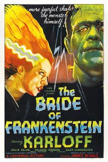 horror film poster from The Bride of Frankenstein