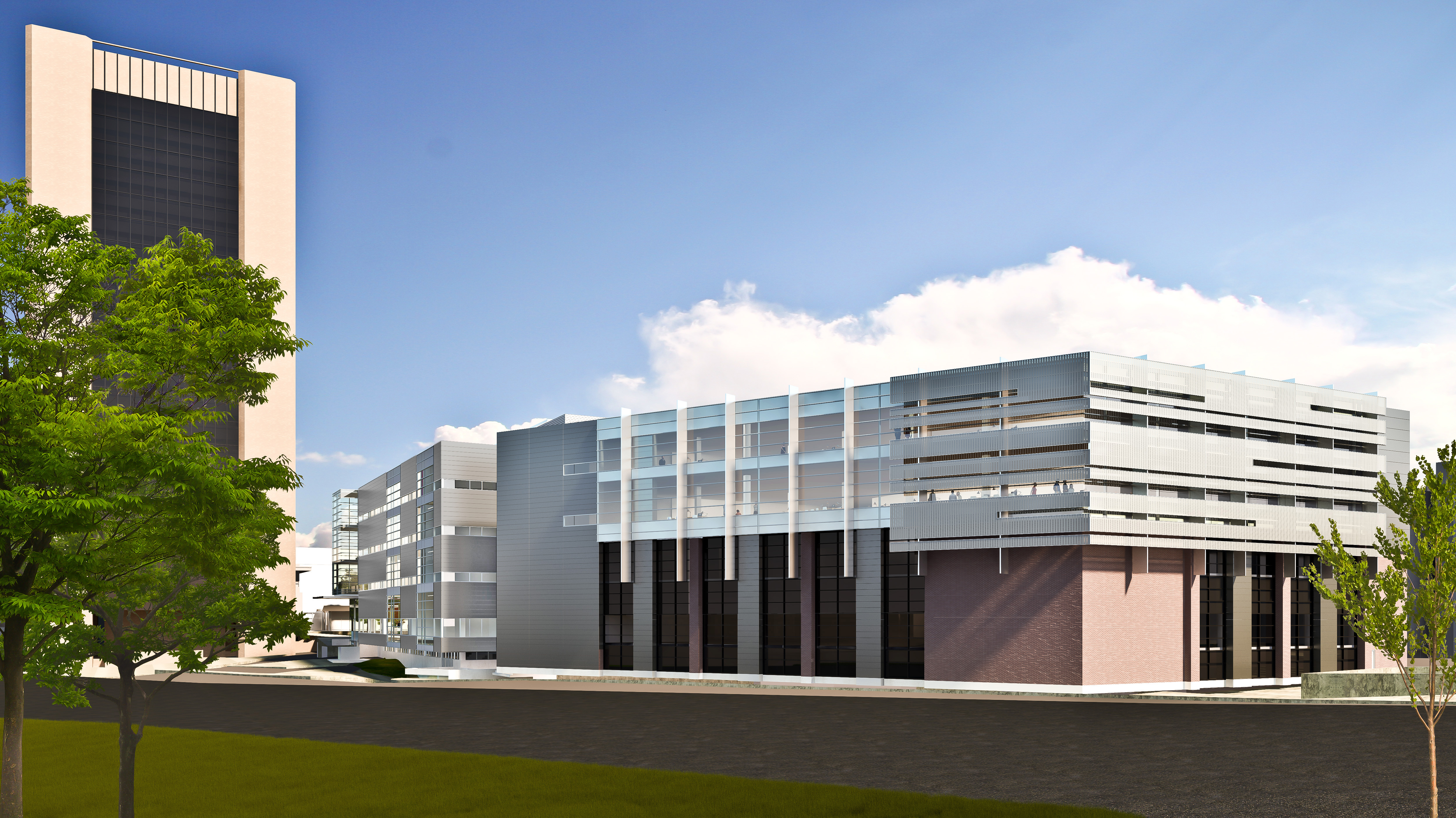 Library Expansion Construction Project Rendering Photo