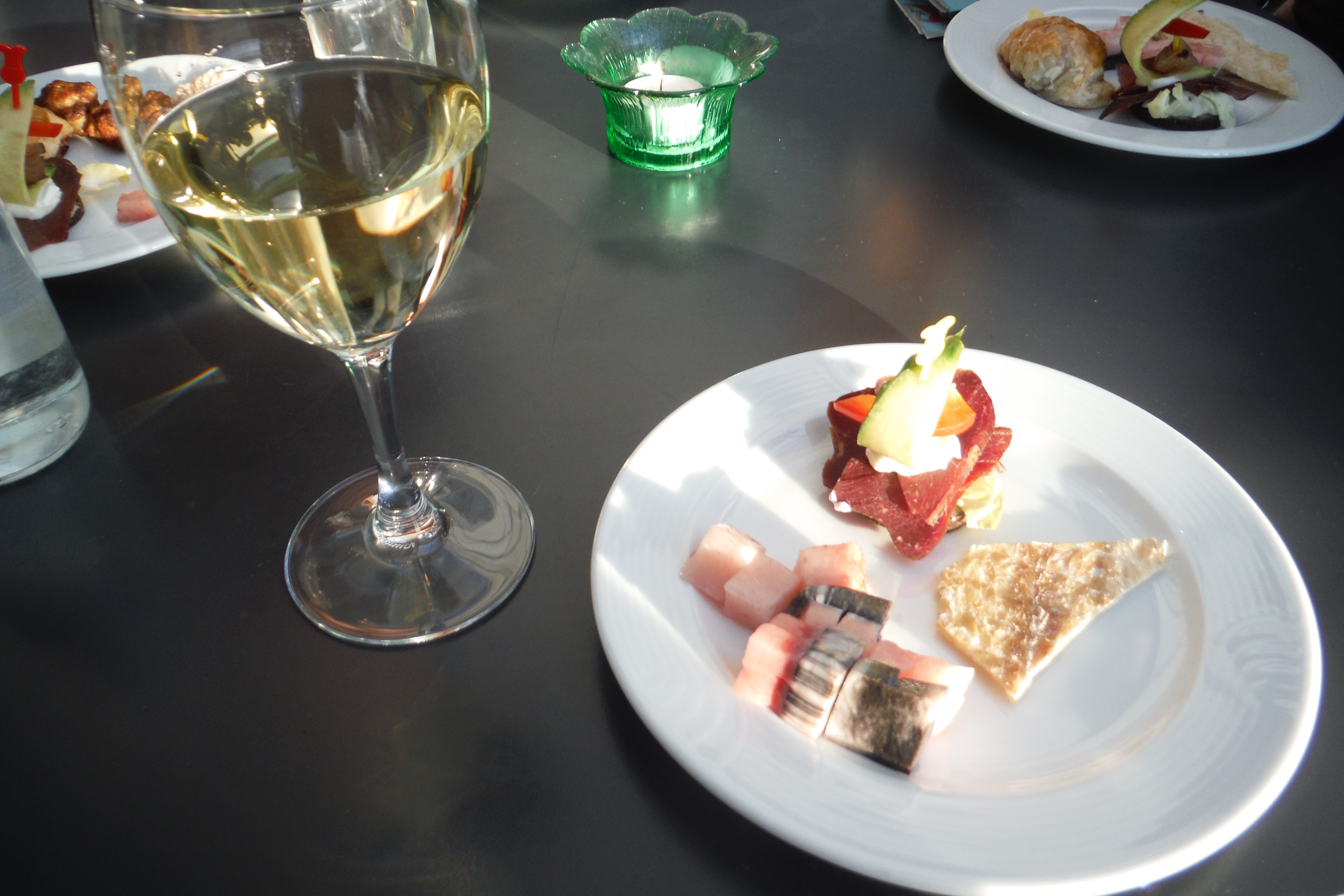 Appetizers at GINR’s lunch spread.