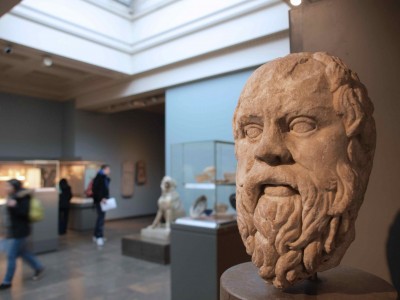 Socrates. British Museum, London. Roman copy of lost Greek original dating to 380—360 B.C.E.