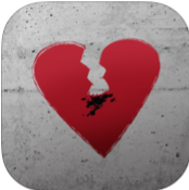 Break It Off Phone App Icon: Heart with Cigarette