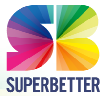 Super Better Phone App Icon: Coloured S and B