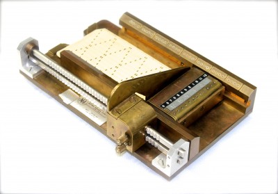 An early model of a punch-card reader to be used by computer programmers who were blind. Developed by Dr. James Swail at the NRC, c.1968.