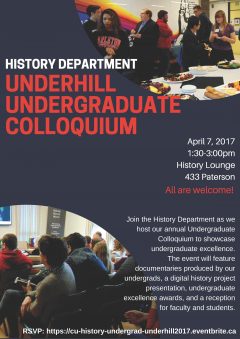 Underhill Undergraduate Colloquium Poster