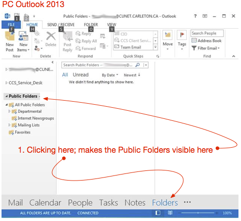 public folders outlook 2013d
