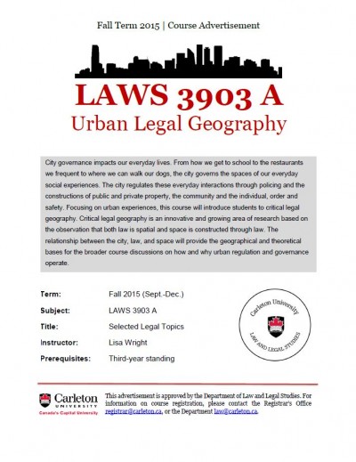LAWS 3903A_F15_Course Ad