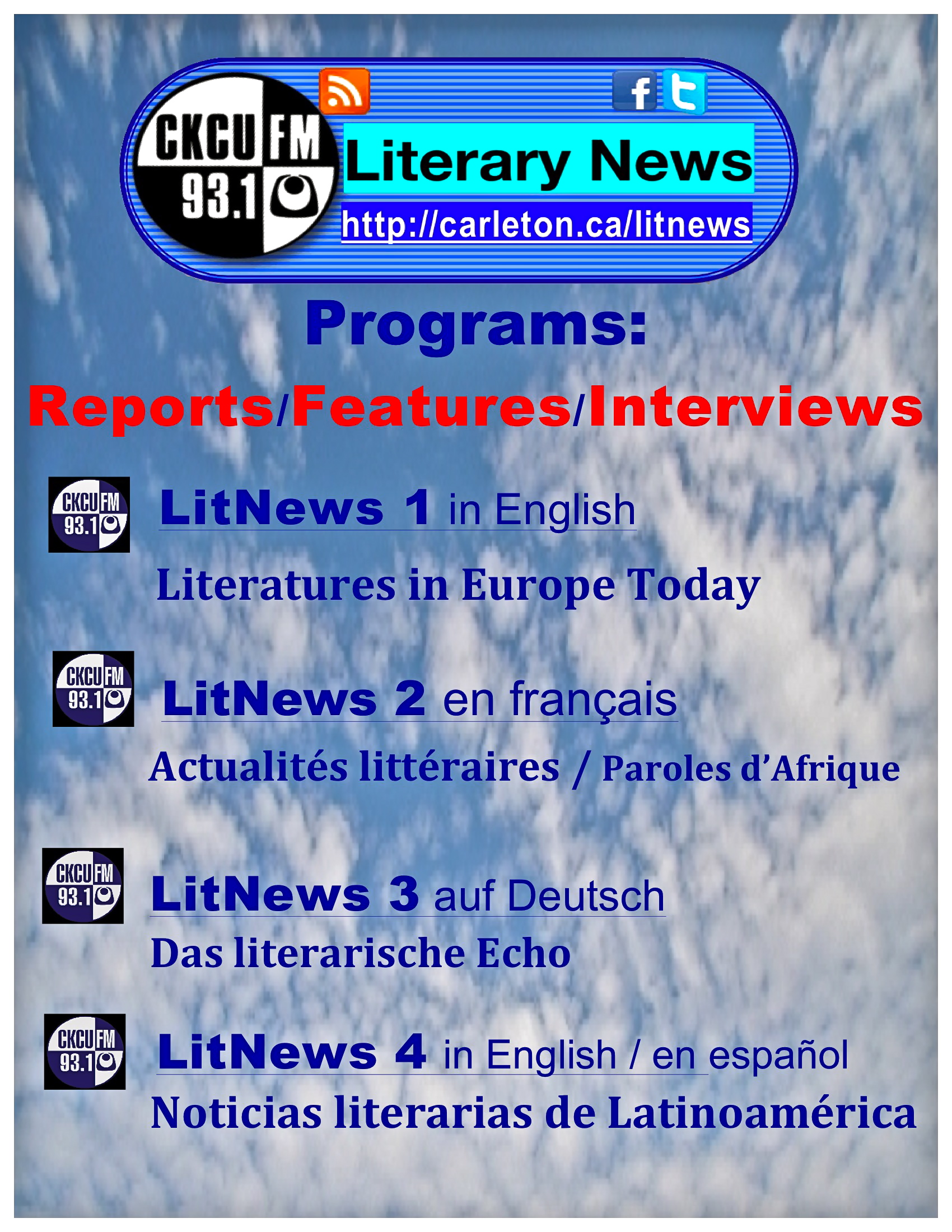 CKCU Literary News Programs
