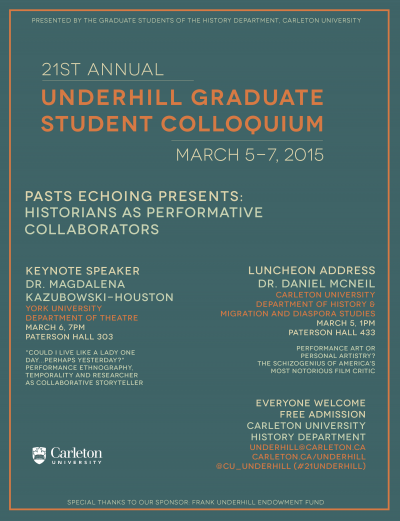 The 21st Annual UnderHilll Graduate Student Symposium