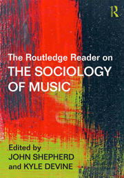 Routledge Sociology of Music cover image