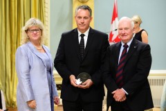 GG01-2015-0295-029 September 16, 2015 Rideau Hall, Ottawa, Canada   His Excellency the Right Honourable David Johnston, Governor General of Canada, was joined by Janice Charette, Clerk of the Privy Council, Secretary to the Cabinet and Head of the Public Service, to present the 2015 Public Service Award of Excellence, at Rideau Hall, on Wednesday, September 16, 2015  During the ceremony, 32 awards were presented in many categories to recipients from departments and agencies across Canada:  His Excellency presents the 2015 Public Service Award of Excellence: Scientific Contribution to: Jeremy F. Mills, Ph.D. with Correctional Service Canada.  Credit: Sgt Ronald Duchesne, Rideau Hall, OSGG
