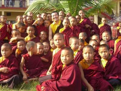 Young monks at Namdroling, India