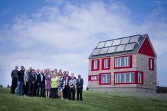Carleton University, along with its partners, celebrate the grand opening of the Urbandale Centre for Home Energy Research on Wednesday, May 25, 2016.  Photos by Ashley Fraser
