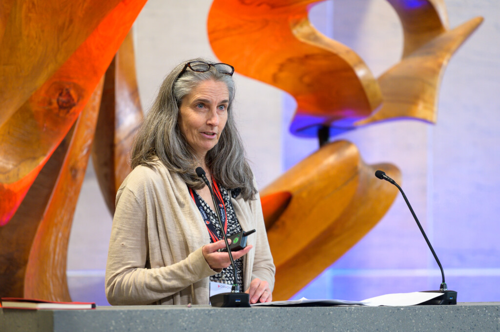 Sue Fraser discussing bottom-up analysis of landfill methane emissions