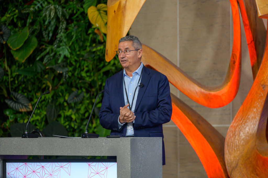 Tarek Abichou presenting landfill measurements and MRV strategies