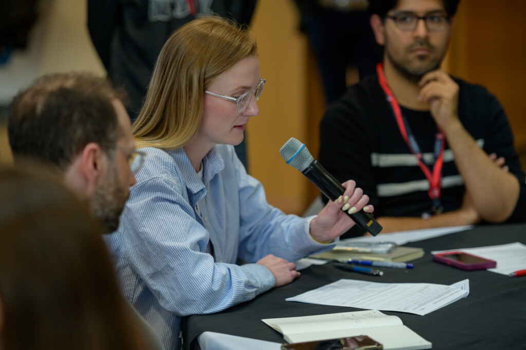 Participants engaging during a facilitated discussion session.