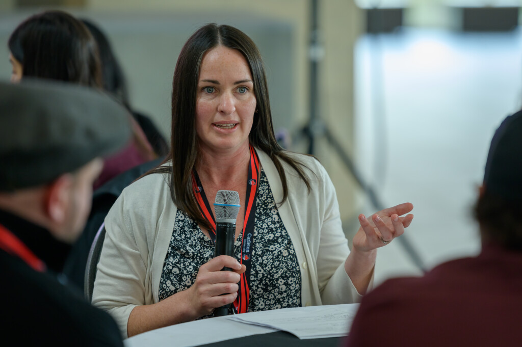 Participants engaging during a facilitated discussion session.