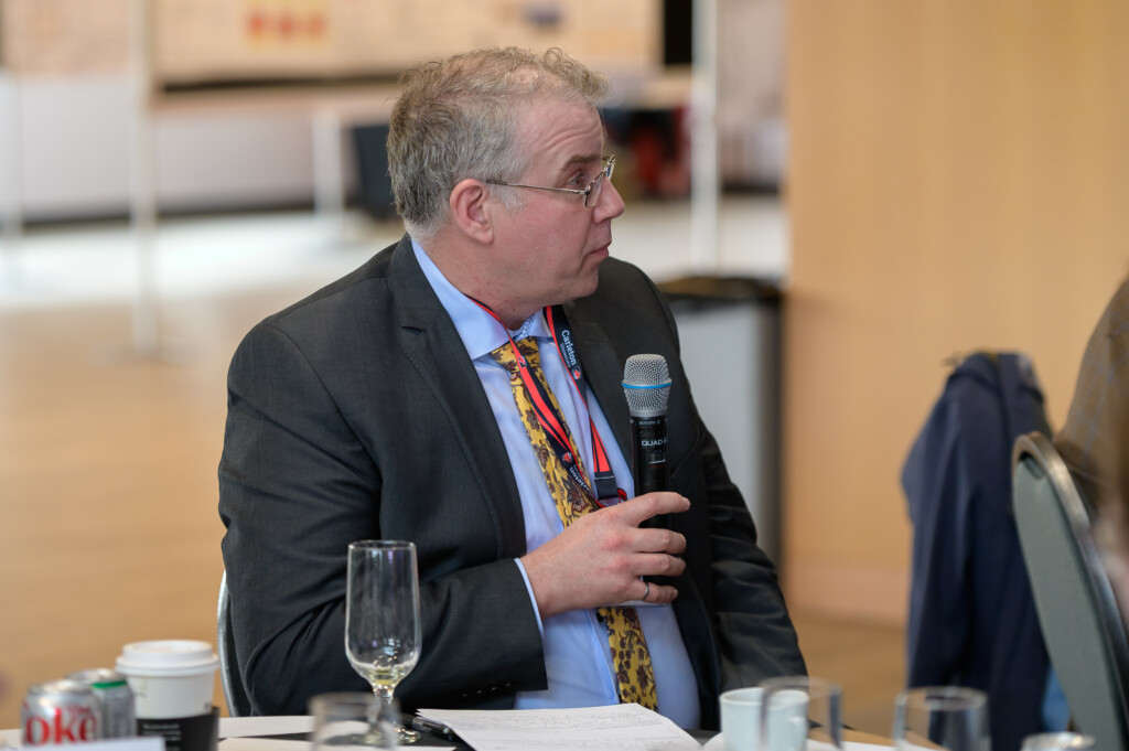 Participants engaging during a facilitated discussion session.