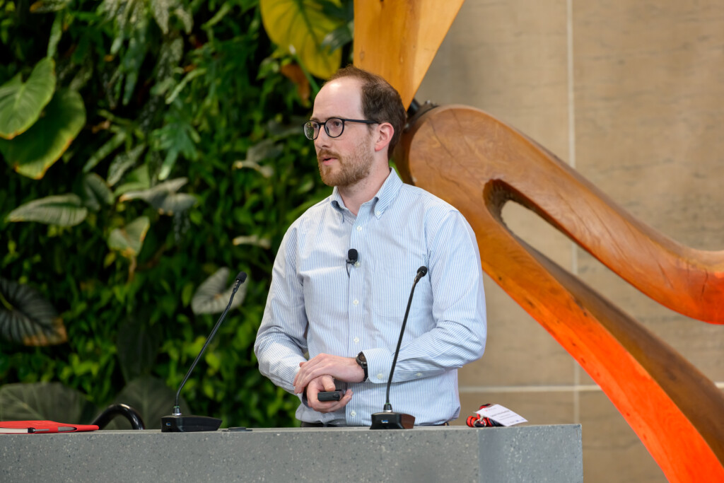 Simon Festa-Bianchet discussing catalytic heaters and methane emissions.