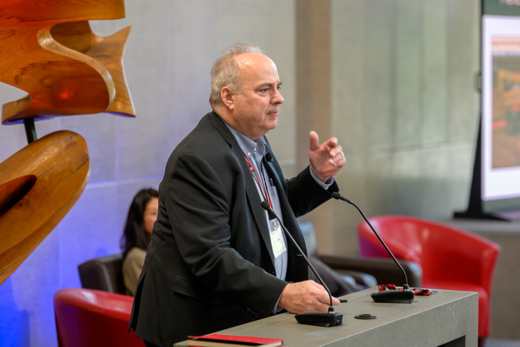 Wayne Hillier presenting on storage tanks and other methane sources