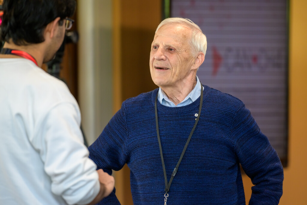 Attendees networking during CanCH₄ Symposium social hour