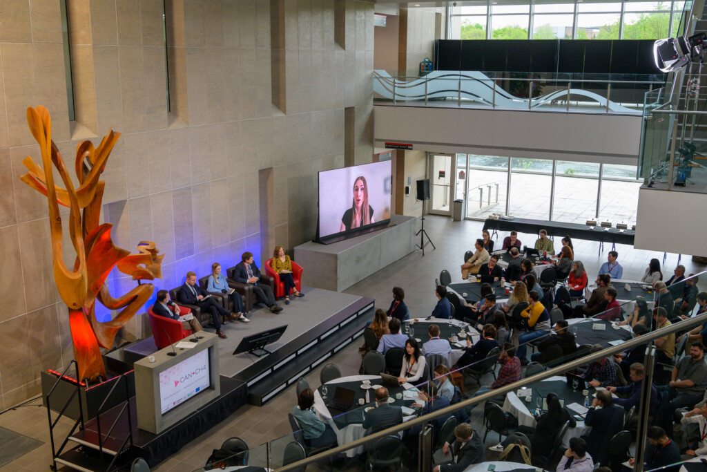 Panelists concluding EU-Canada Dialogue session