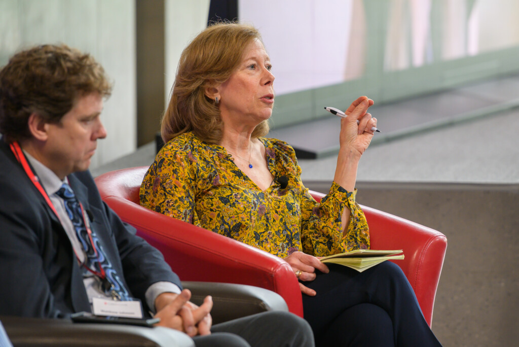 Deborah Gordon presenting during EU-Canada Dialogue session