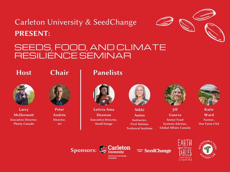 Seeds Food And Climate Resilience Seminar Hybrid Event March 26 2024