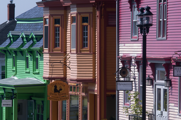 Colourful wooden Houses of Lunenburg.