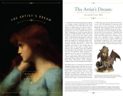 Exhibition catalogue cover for The Artist's Dream: Works of French Symbolism