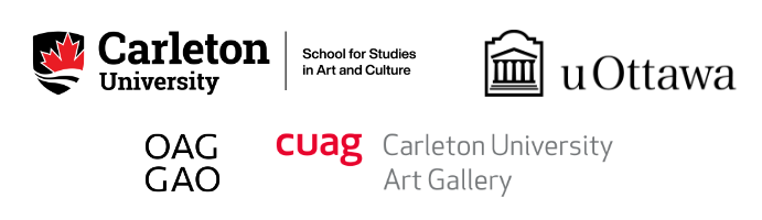Logos or Carleton University, University of Ottawa, Ottawa Art Gallery and Carleton University Art Gallery