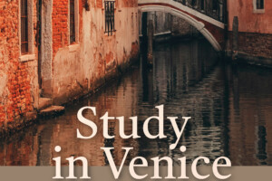Poster for the Study in Venice information session.