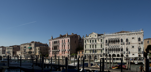 Elegant Gothic and renaissance Palazzi along the Grand Canal.