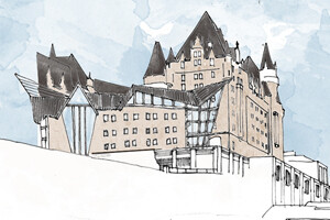 Sketch of proposed addition to Chateau Laurier 2