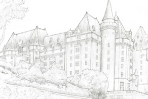 Sketch of Chateau Laurier