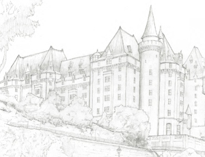 Sketch of Chateau Laurier