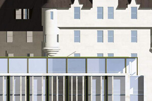 Partial model of Chateau Laurier addition 2