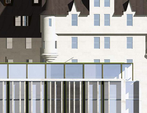 Partial model of Chateau Laurier addition 2